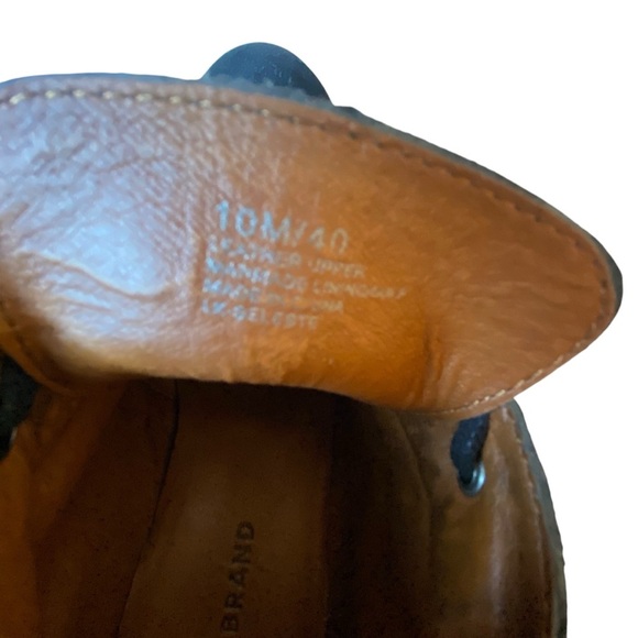 Lucky Brand Black Suede Swayze Wedge Ankle Lace Up Booties SZ 10 - Picture 13 of 14